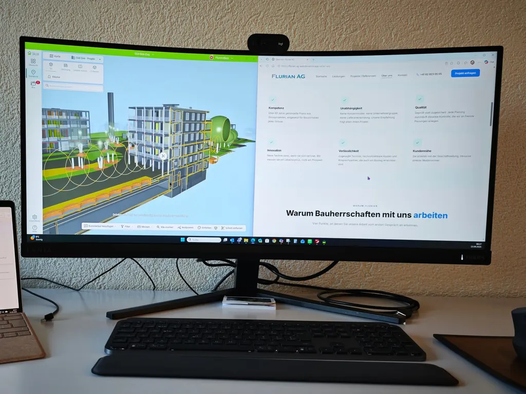 Koordination im 3D-Modell, Büro der Flurian AG